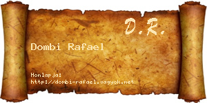 Dombi Rafael névjegykártya